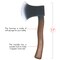 Lumberjack Costume Prop Toy - Wood Look Hatchet Axe Props for Party - 1 Piece